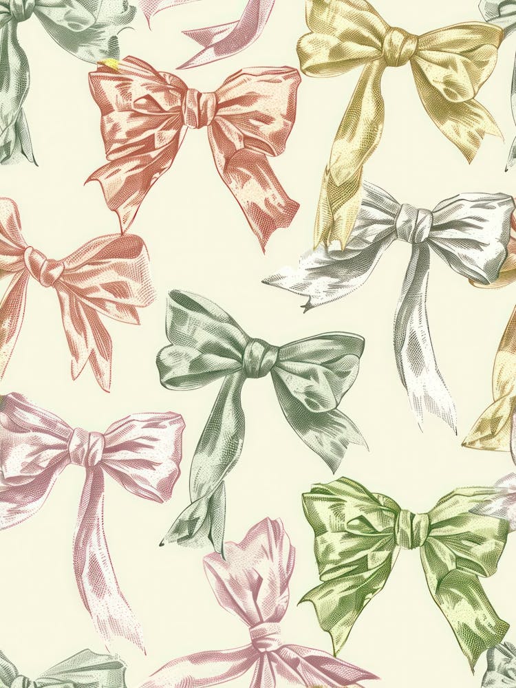 Coquette In Sage And Pink3 Pattern