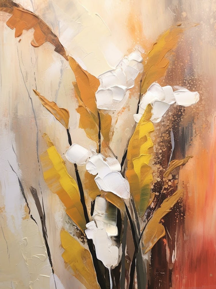 Fall Flower Painting Lily Of The Valley 4