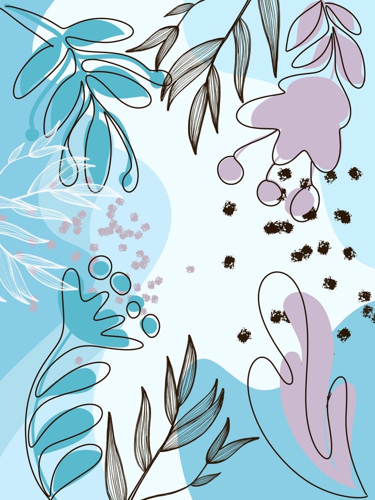 Abstract Floral Pattern Vector