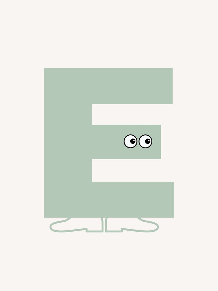 Alphabet Poster E