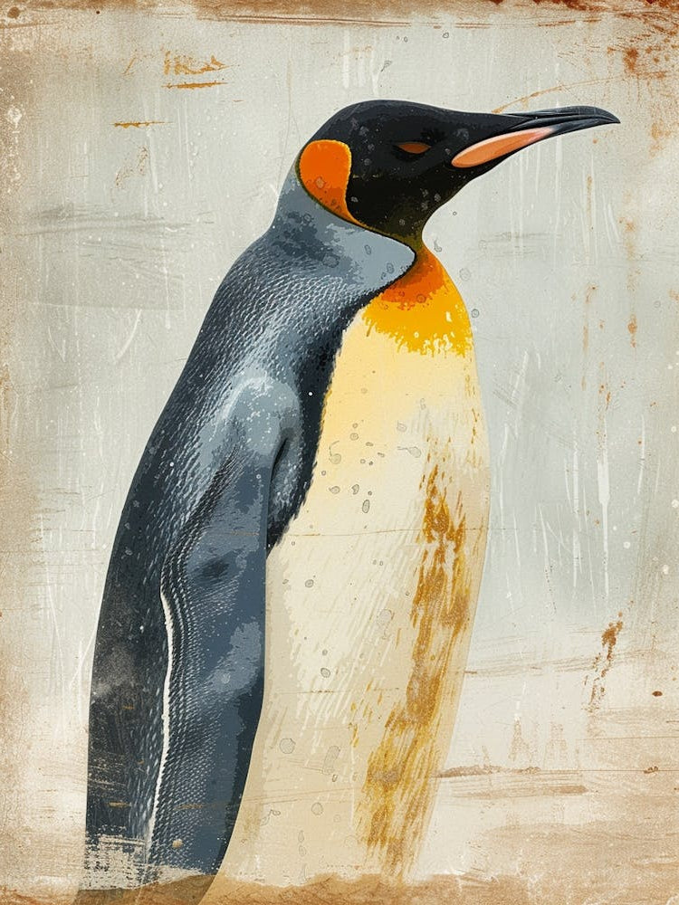King Penguin Oamaru Blue Penguin Colony Colour Block Painting 5