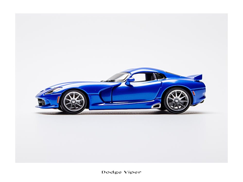 Toy Car Dodge Viper Blue Poster