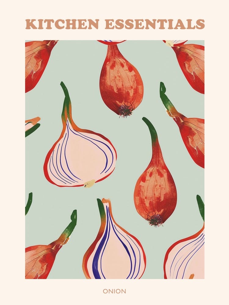 Onion Pattern Illustration Poster 2
