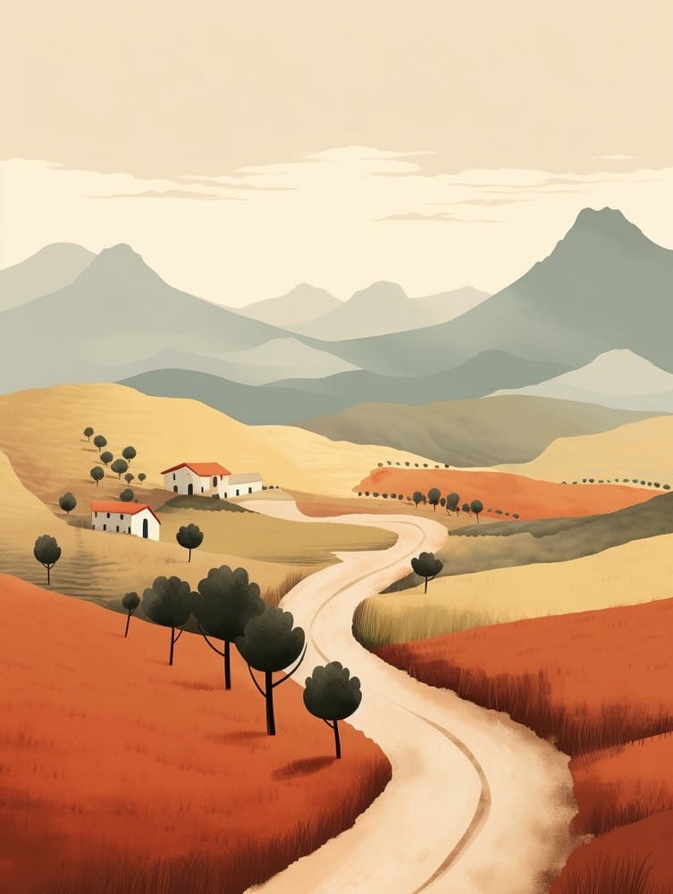 Camino Primitivo Spain 1 Hiking Trail Landscape