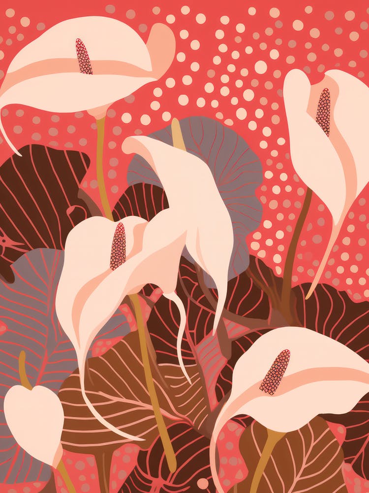 Laceleaf Flower Big Bold Illustration 1