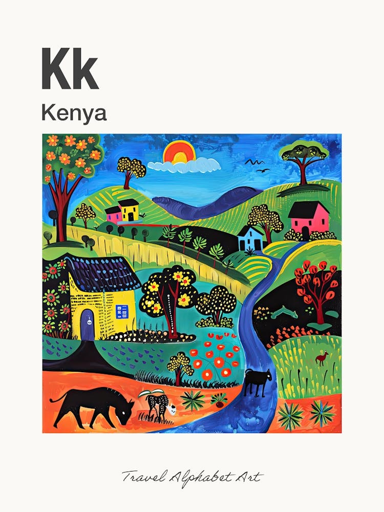Kids Travel Alphabet  Kenya 1