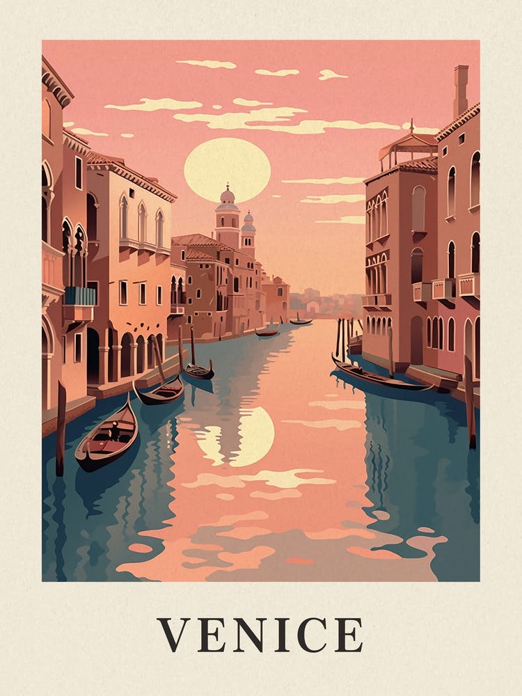Vintage Reiseplakat Venice 4