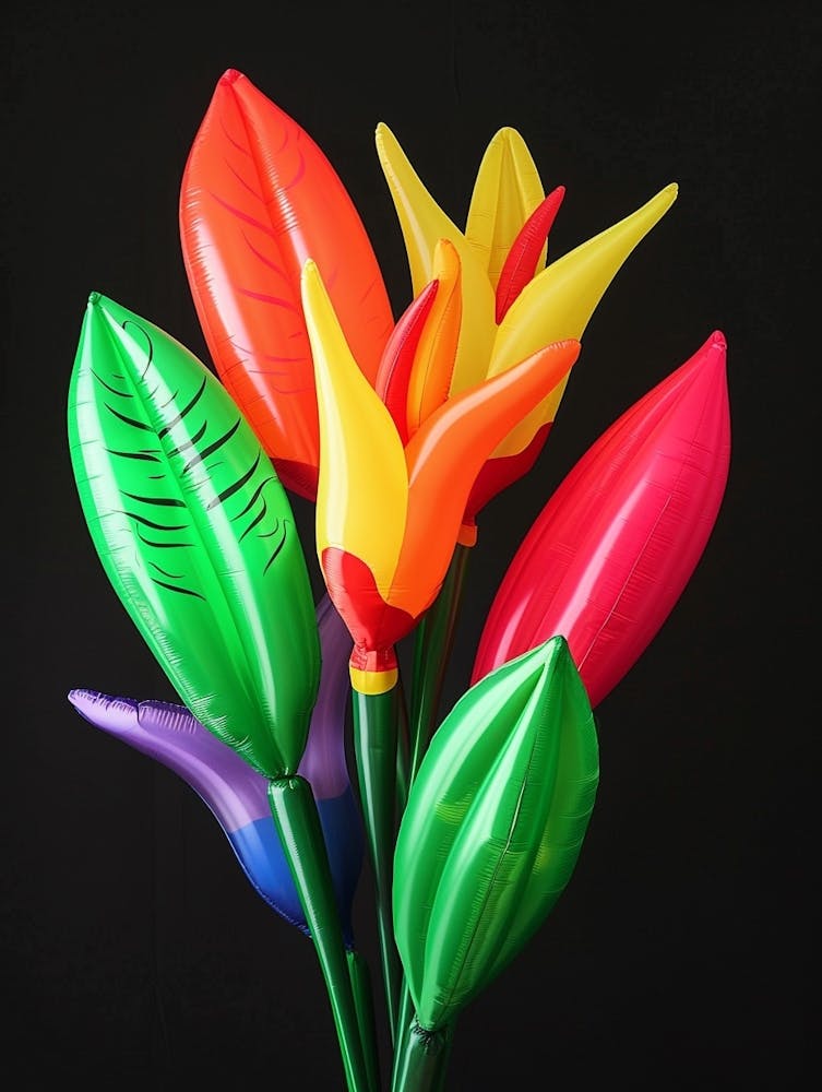 Bright Inflatable Flowers Heliconia 4