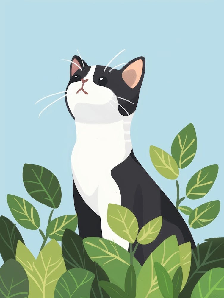 Cat In The Grass 8