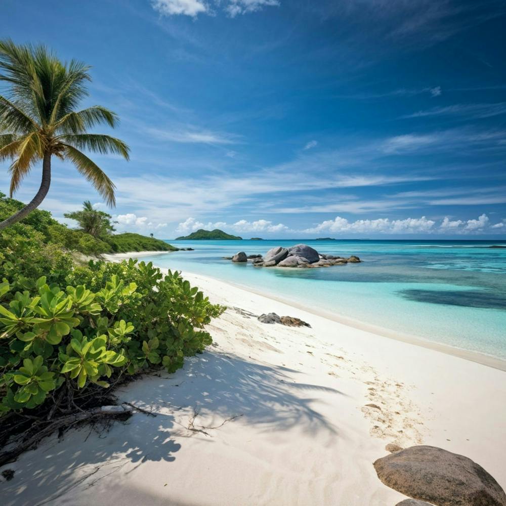 An Expansive Island Coastline Under A Tropical Climate A Barren And Serene Landscape Of Sand Dunes (1)