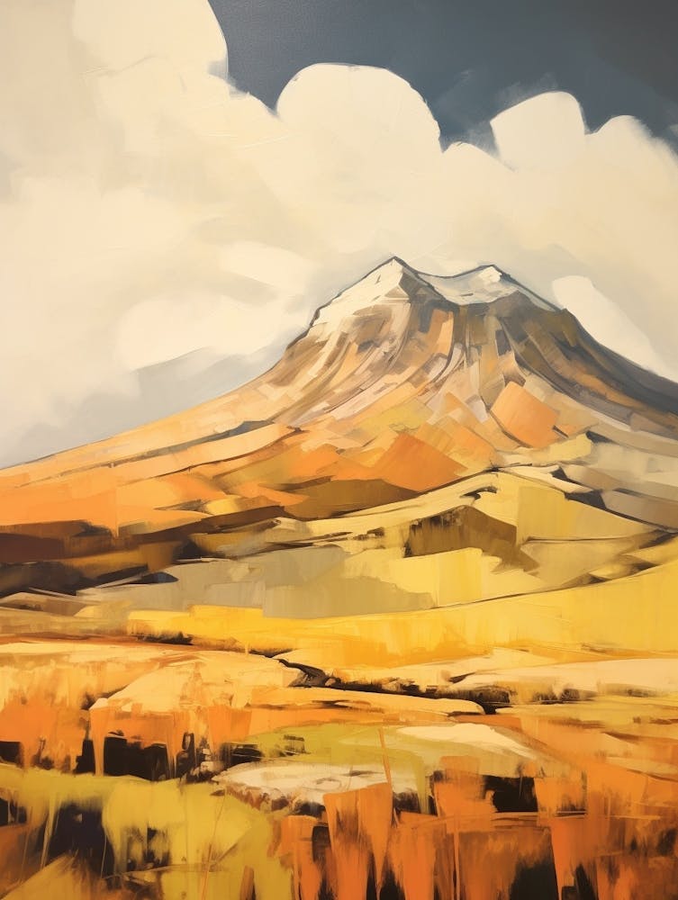 Mount Kilimanjaro 1 Mountain Painting