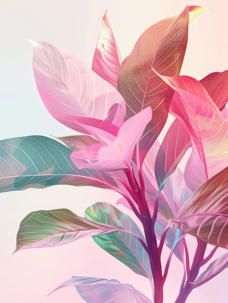 Abstraktes Blumengemälde 2