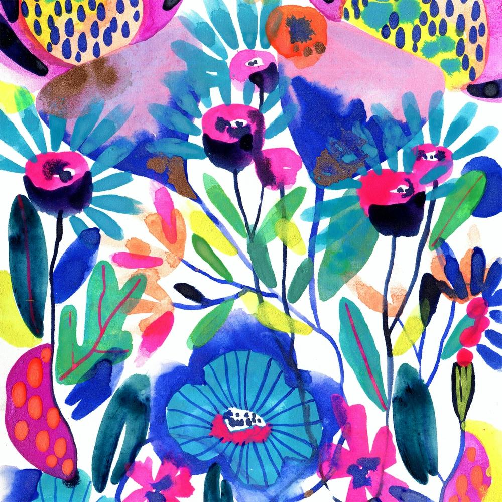 Floral tapestry