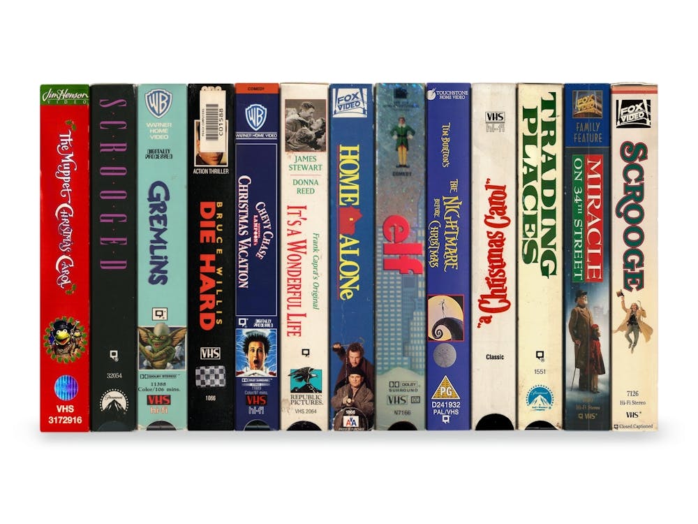 Classic Christmas Films - Vintage VHS Poster