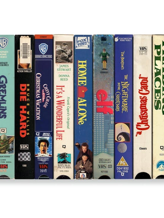 Classic Christmas Films - Vintage VHS Poster