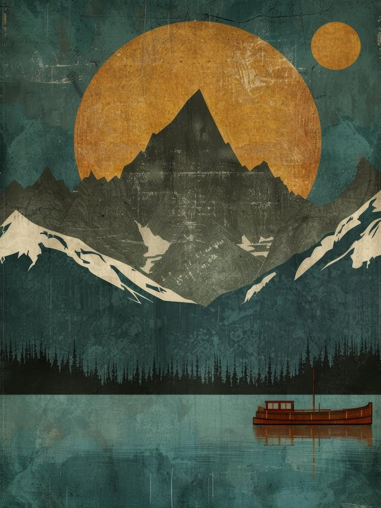 Canvas - Mountain Lake