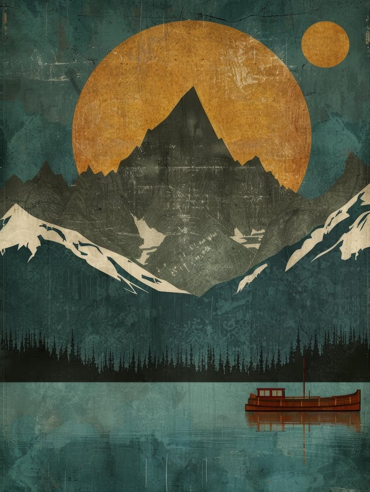 Canvas - Mountain Lake