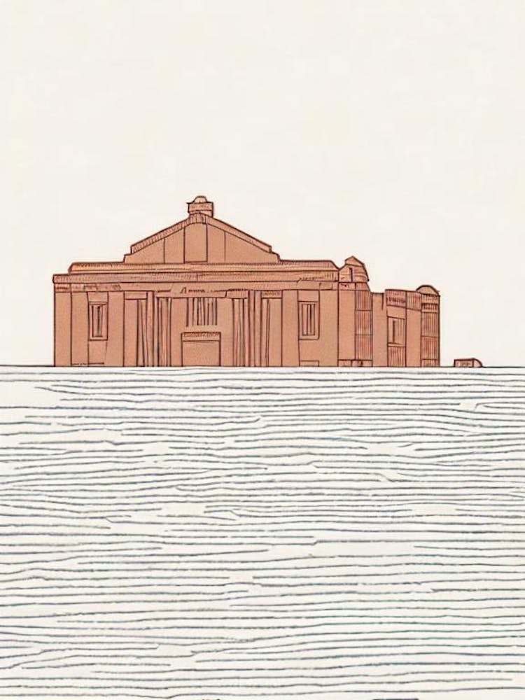 Alamo San Antonio - Illustration de Monument Boho