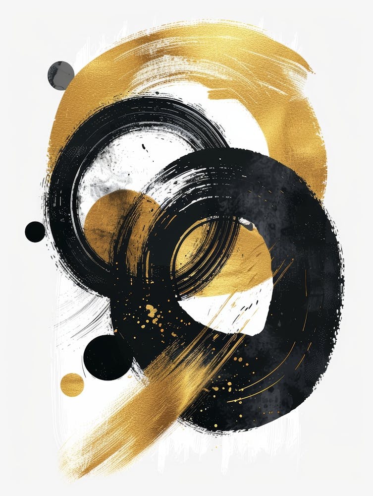 Black And Gold Canvas Print 29