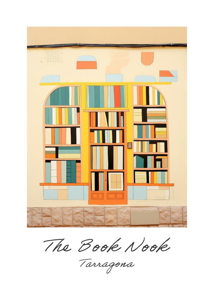Tarragona The Book Nook Pastel Colours 2 Poster