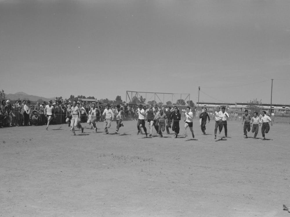Race At The Annual Field Day Of The Fsa (Farm Security Administration) Farmworkers Community, Yuma, Arizon