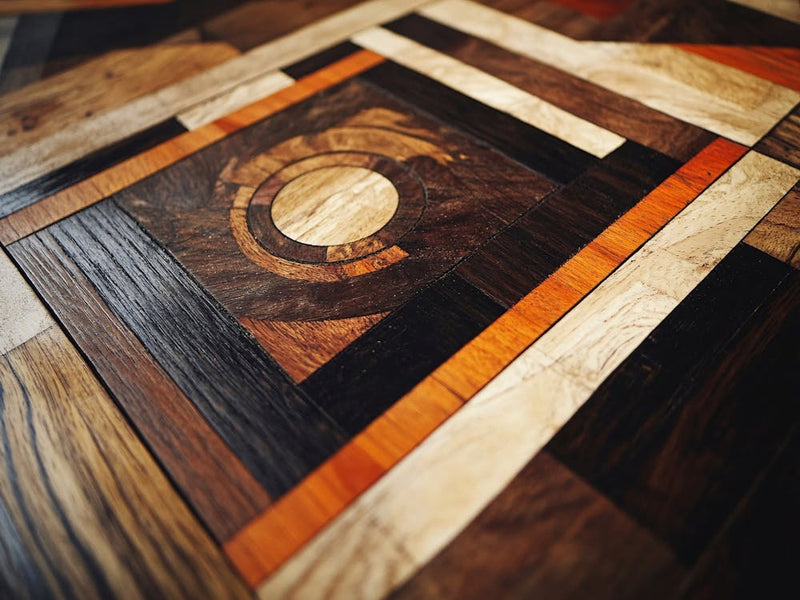 Abstrakter Holzfußboden