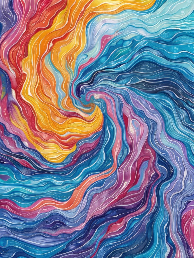Abstract Swirl Painting 1