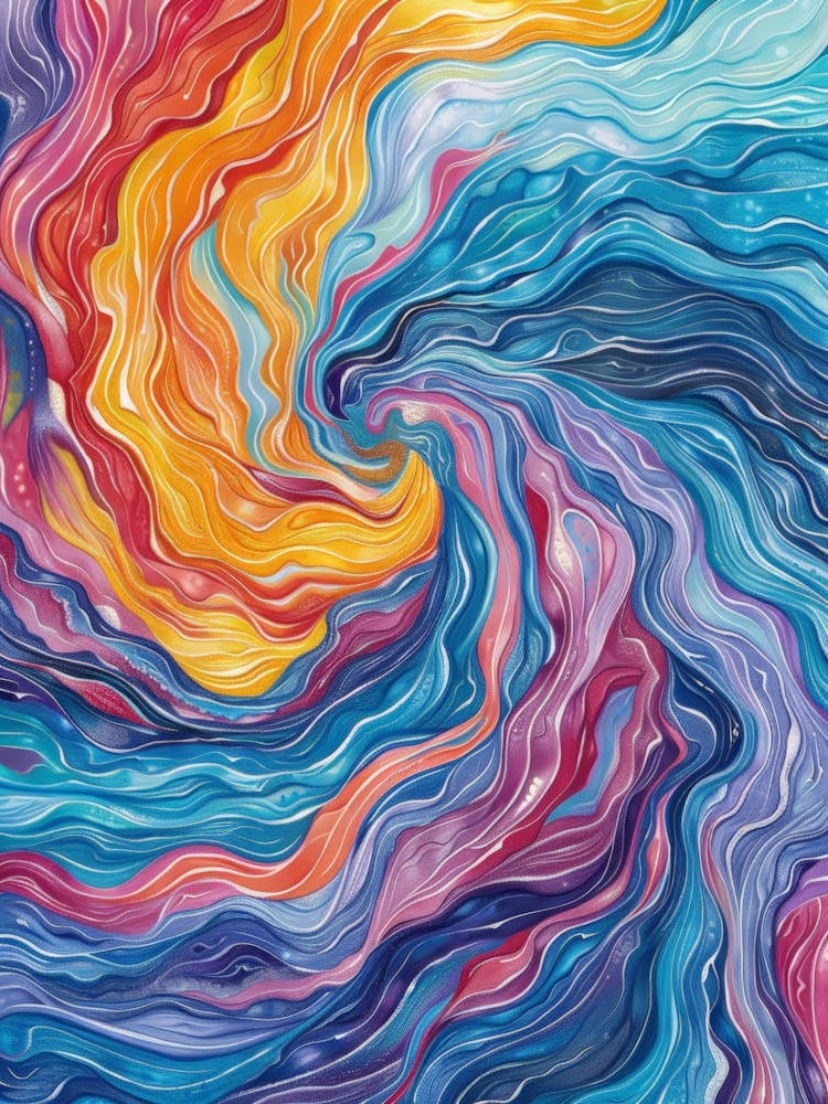 Abstract Swirl Painting 1