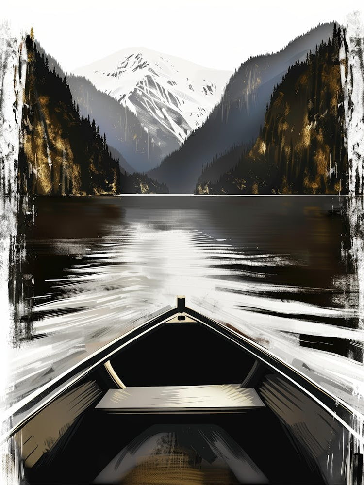Canoe On A Lake