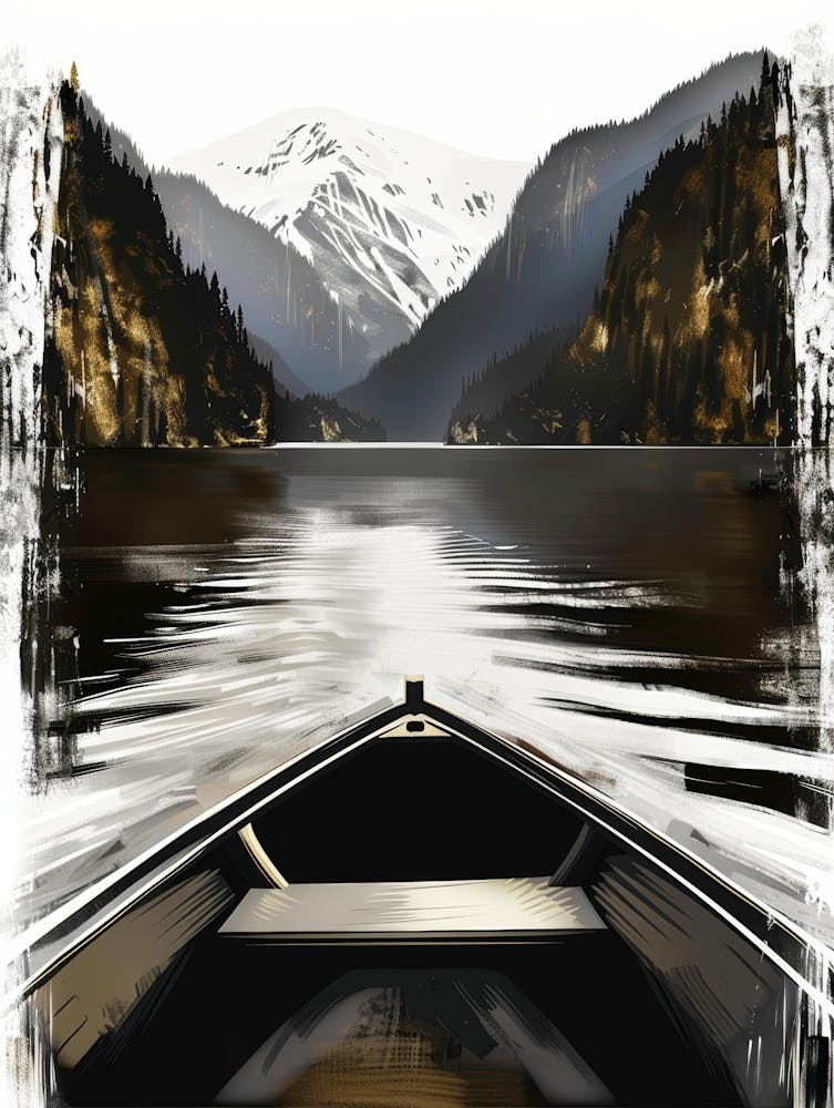 Canoe On A Lake