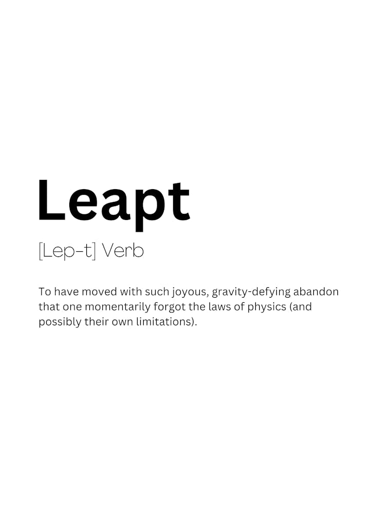 Leapt Definition Meaning