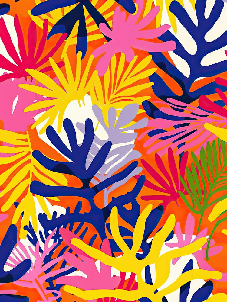 Illuminated Jungle Matisse Style