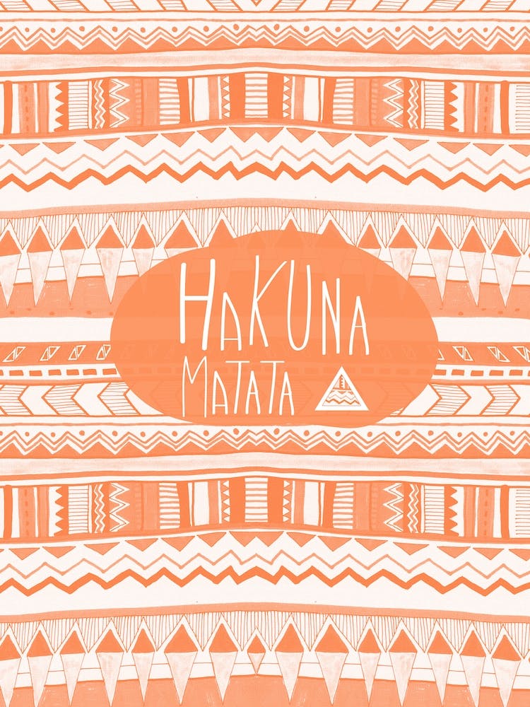 Hakuna Matata Orange