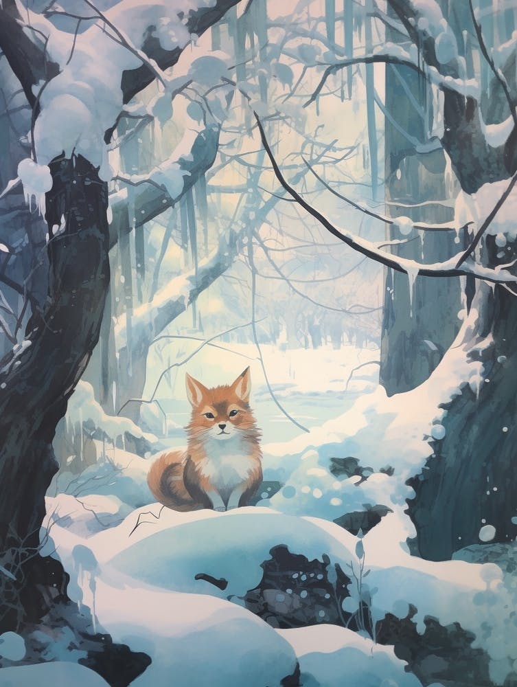 Winter Fox 1 Illustration
