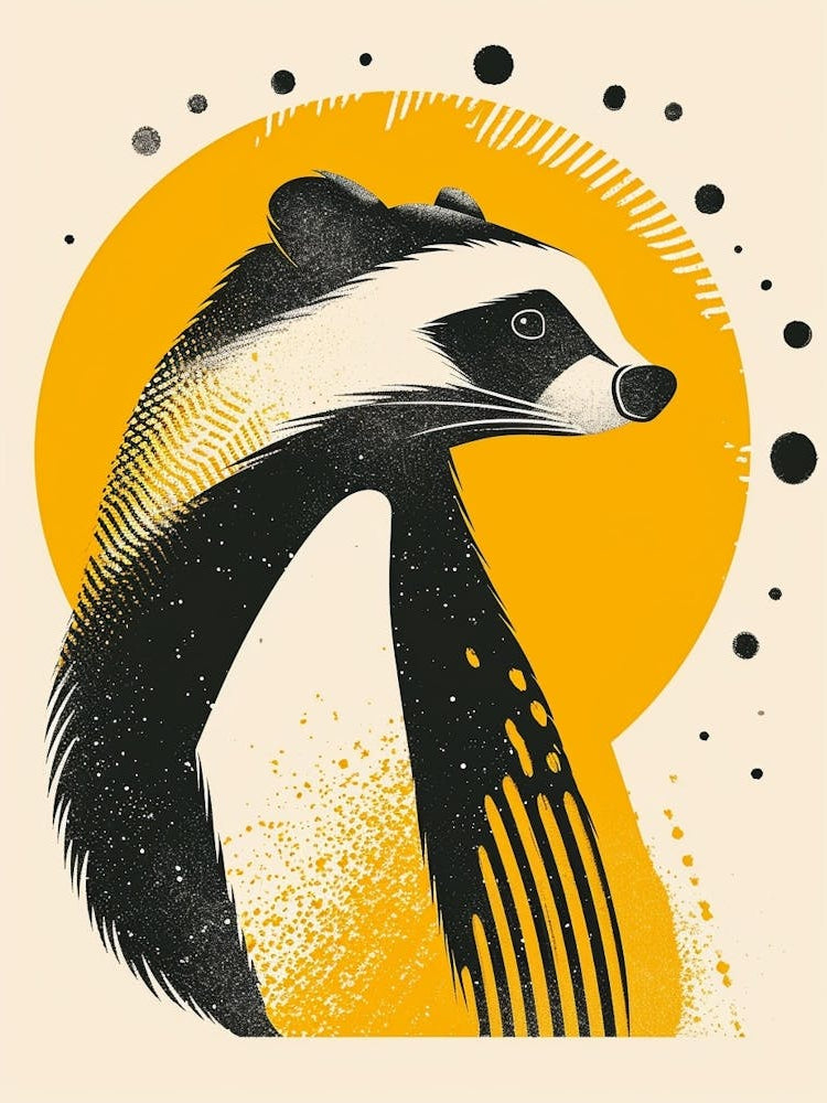 Yellow Badger 1
