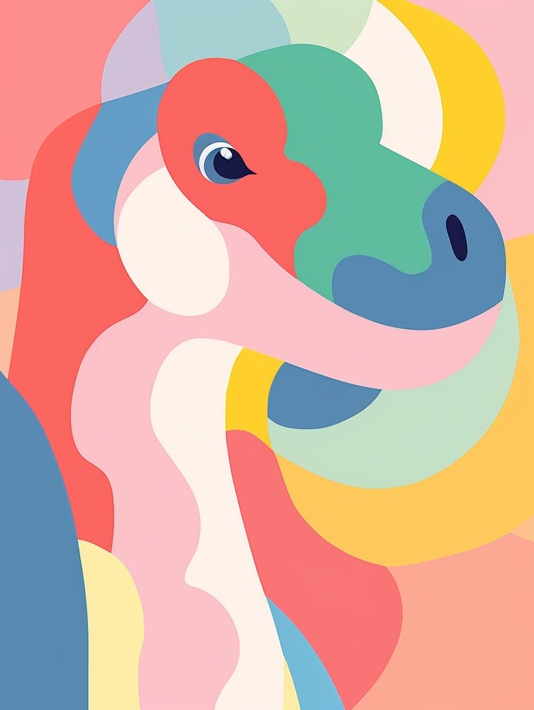 Dinosaure Coloré Diplodocus 2