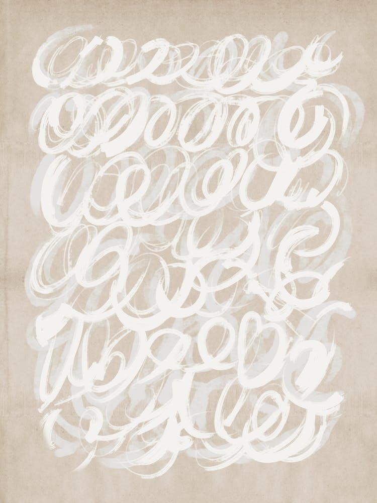 Beige Brush Brush Strokes Abstract