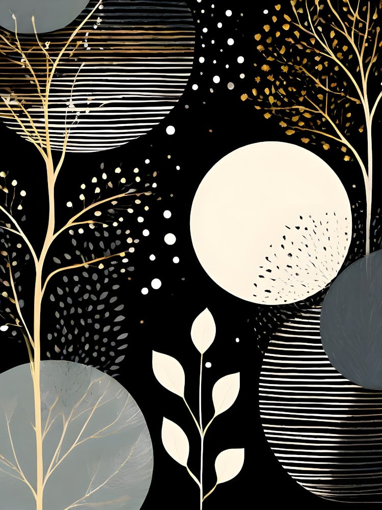 Trees On Black Canvas