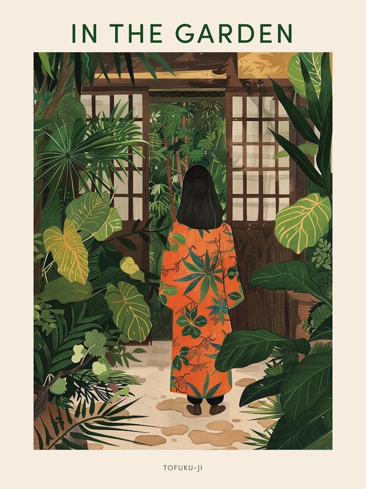 In The Garden Poster Tofuku Ji Japan 4