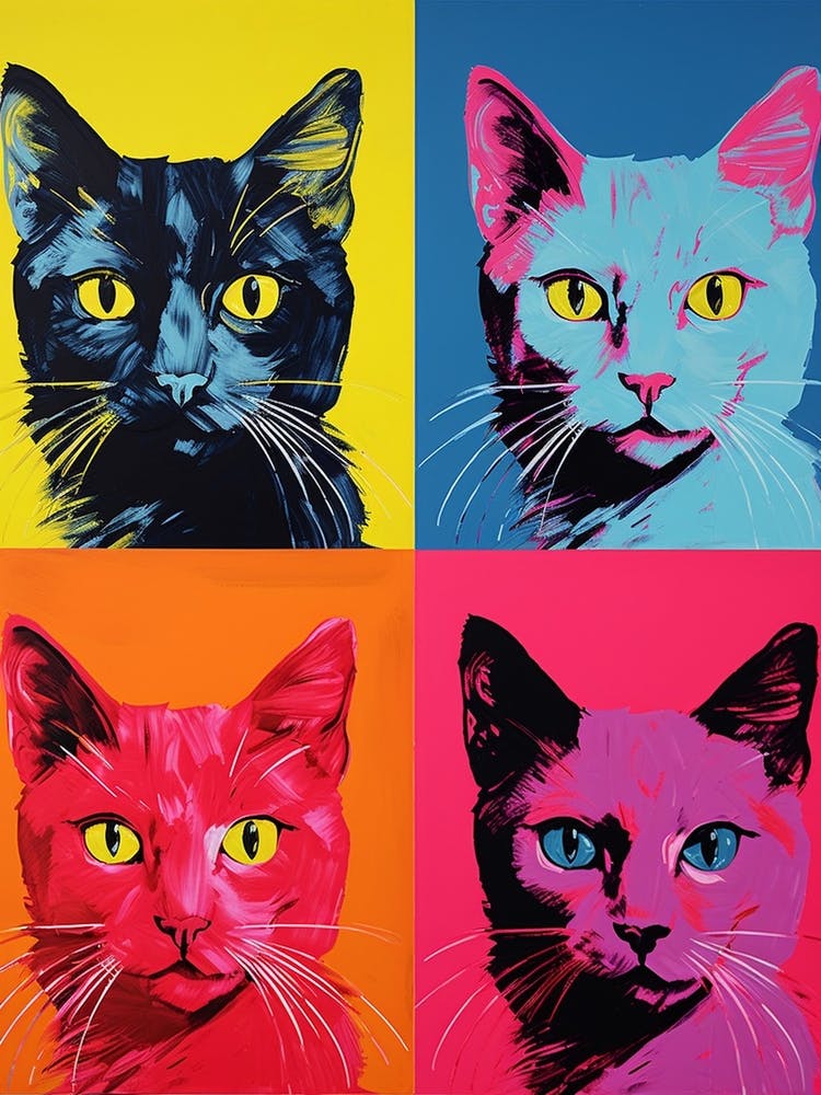 Pop Art Cats Vivid 3