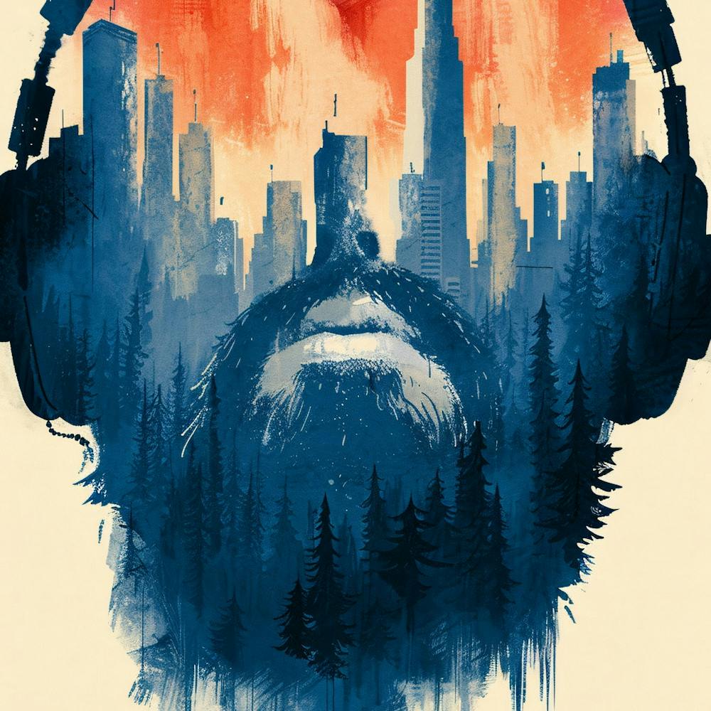 Cityscape With Headphones