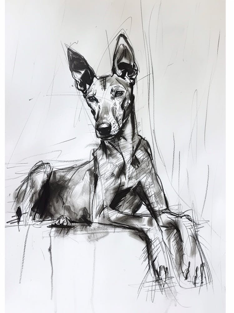 Pharaoh Hound Dog Charcoal Line 2