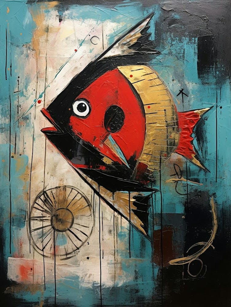 Fish Abstract Expressionism 1
