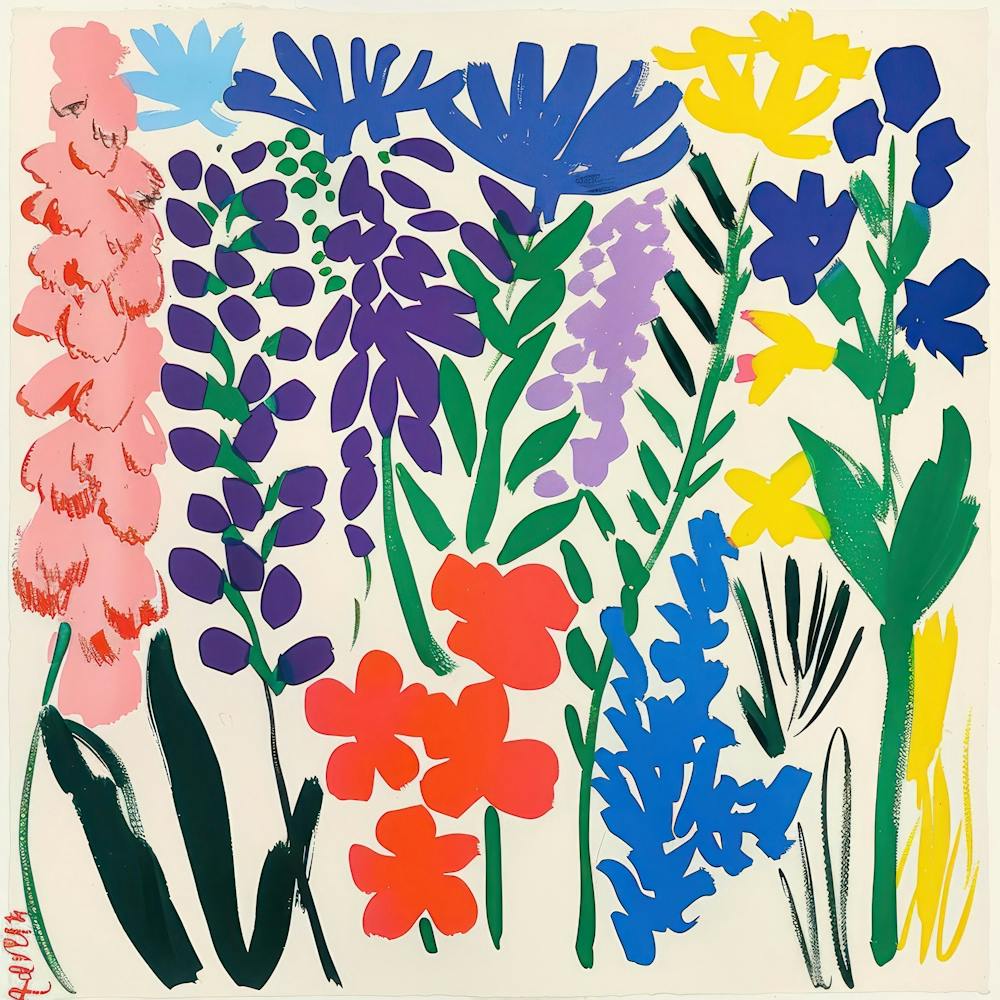 Spring Flowers Painting Matisse Style 4