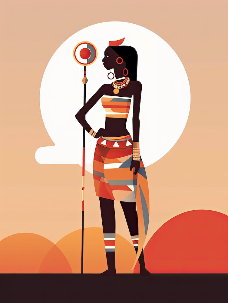 Abstracted Africa: Minimalist Tribal Impressions