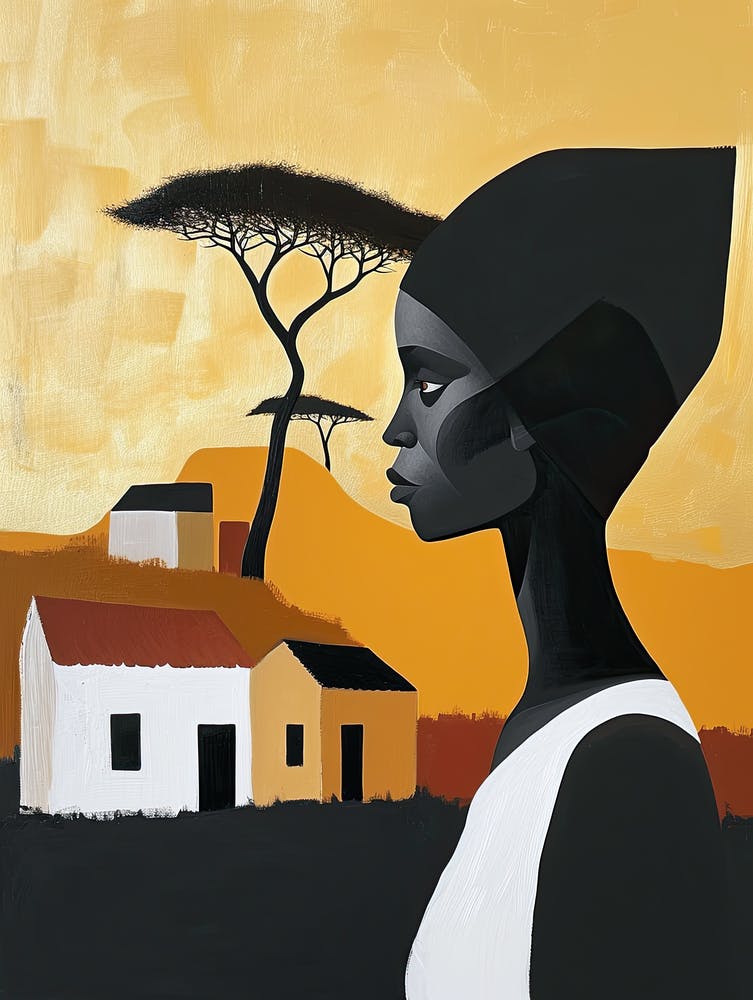 African Woman 49, Boho
