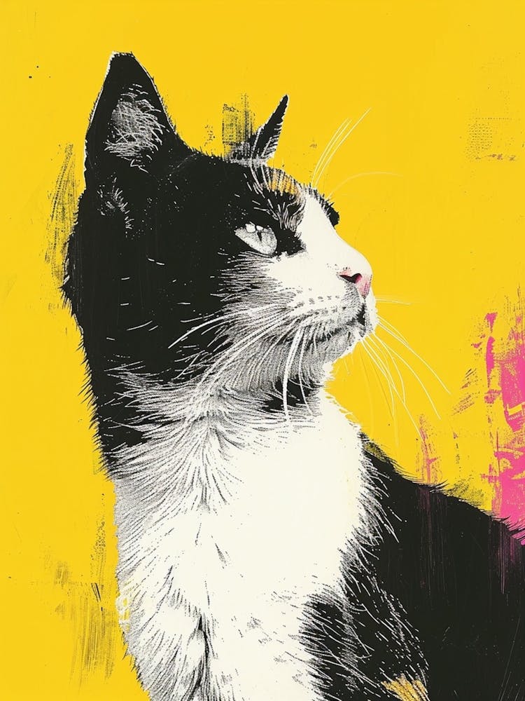 Polaroid Style Cat Portrait 4