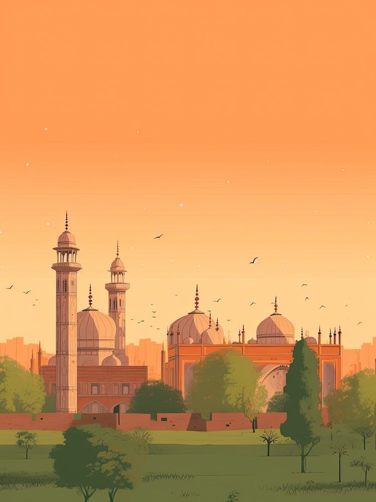 Lahore Pakistan Travel Illustration 3