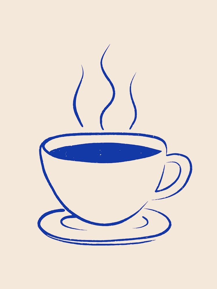 Coffee Cup - Royal Blue