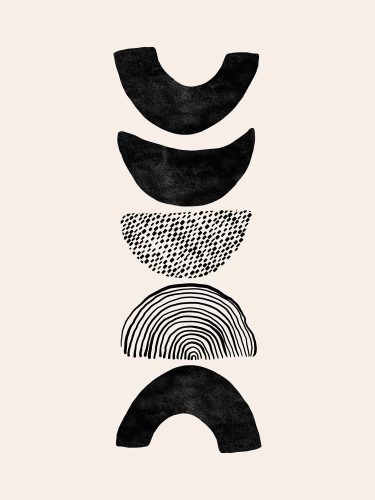 Mid Century Moon Shapes